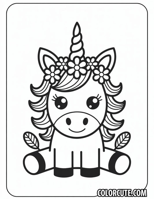Spring Unicorn Coloring Pages Free PDF Printables
