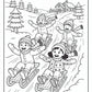 Winter Sledding Coloring Pages | Free PDF Printables