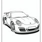 Cool Realistic Porsche Coloring Pages | Free PDF Printables
