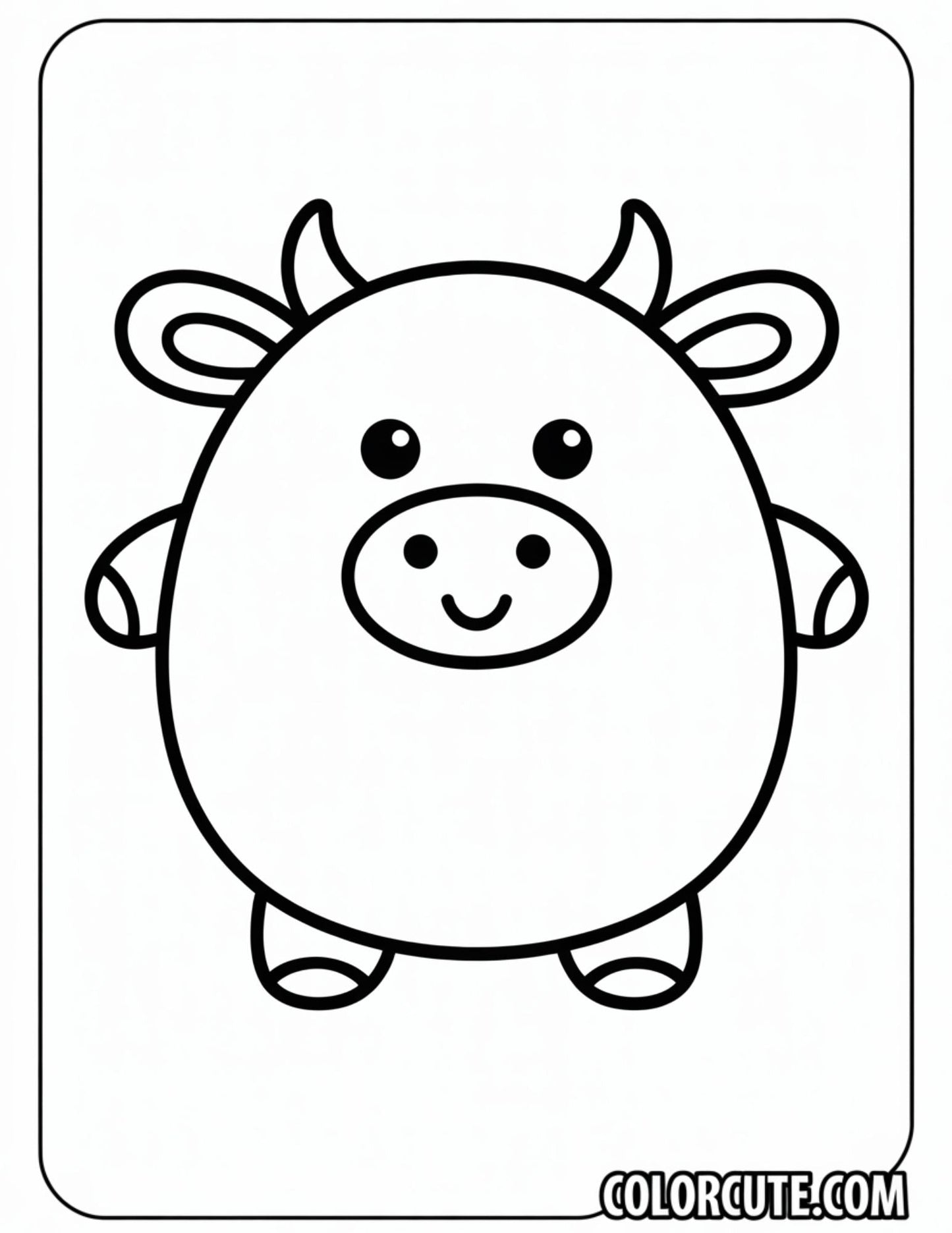 Cow Squishmallow Coloring Pages | Free PDF Printables