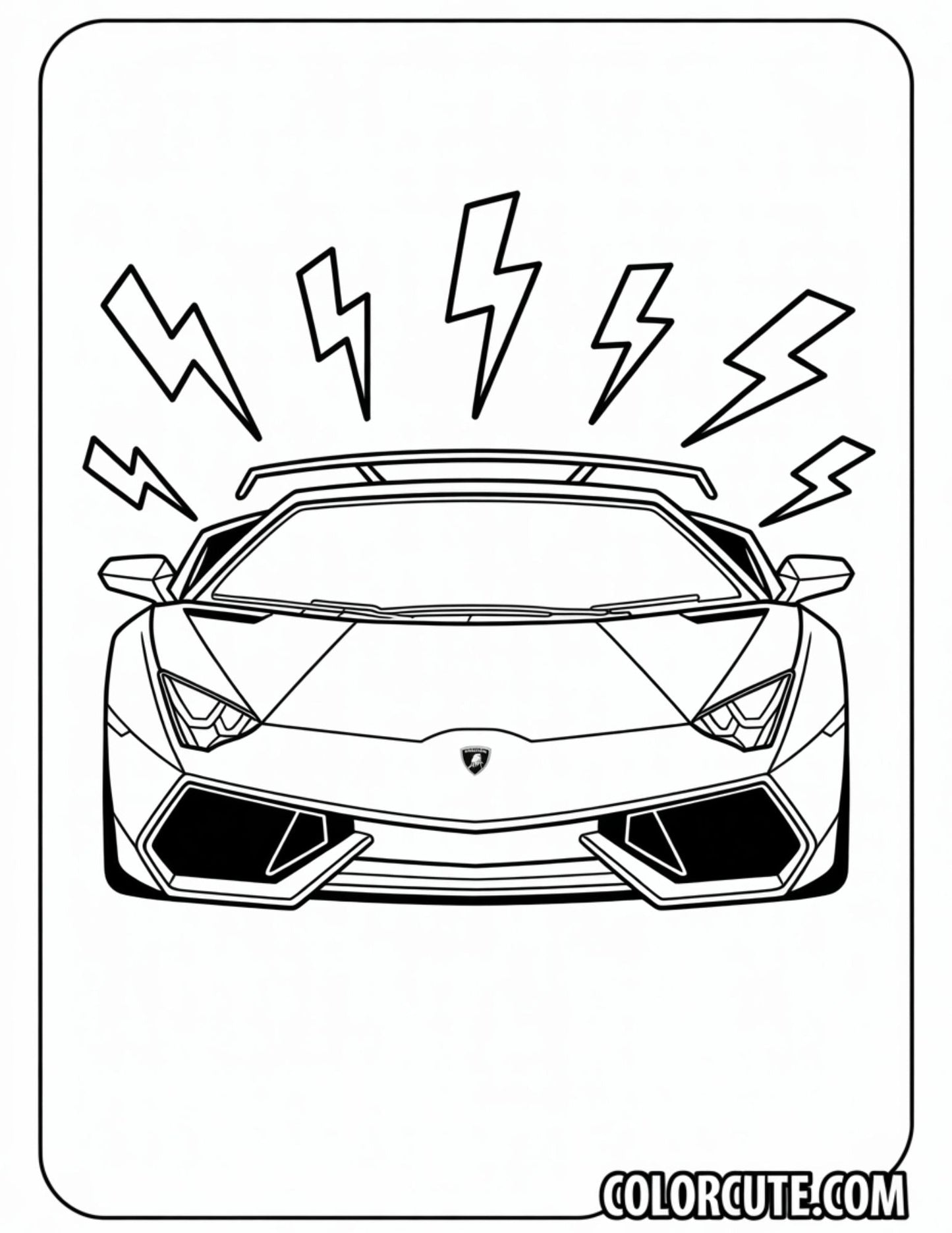 Epic Lamborghini Coloring Pages - Free PDF Printables