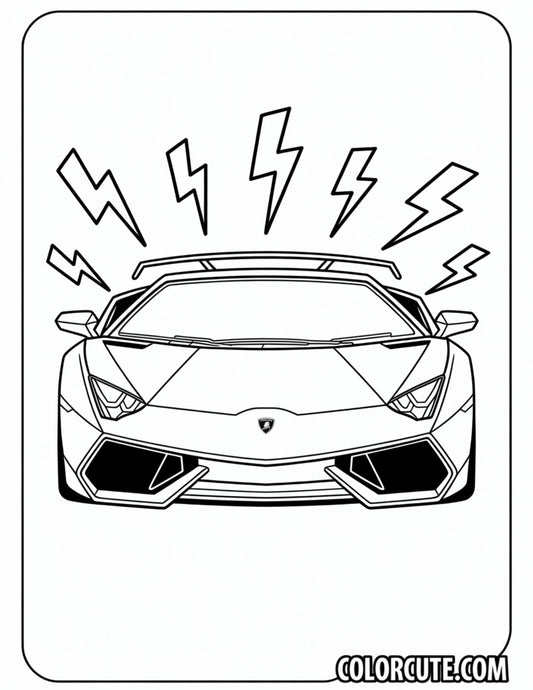 Epic Lamborghini Coloring Pages - Free PDF Printables