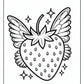 Fantasy Strawberry Coloring Pages – Free PDF Printables
