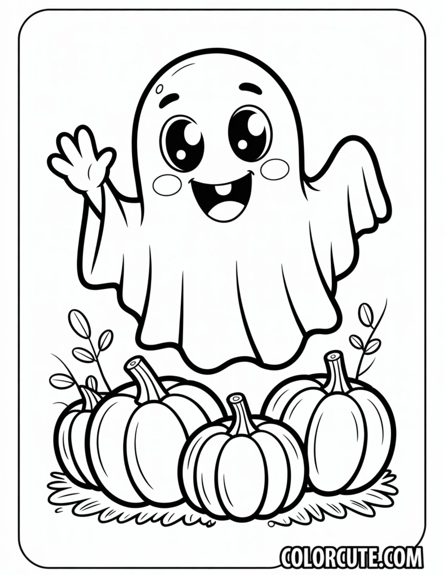 Fun Spooky Ghost Coloring Pages | Free PDF Printables