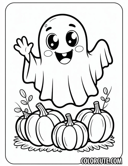 Fun Spooky Ghost Coloring Pages | Free PDF Printables