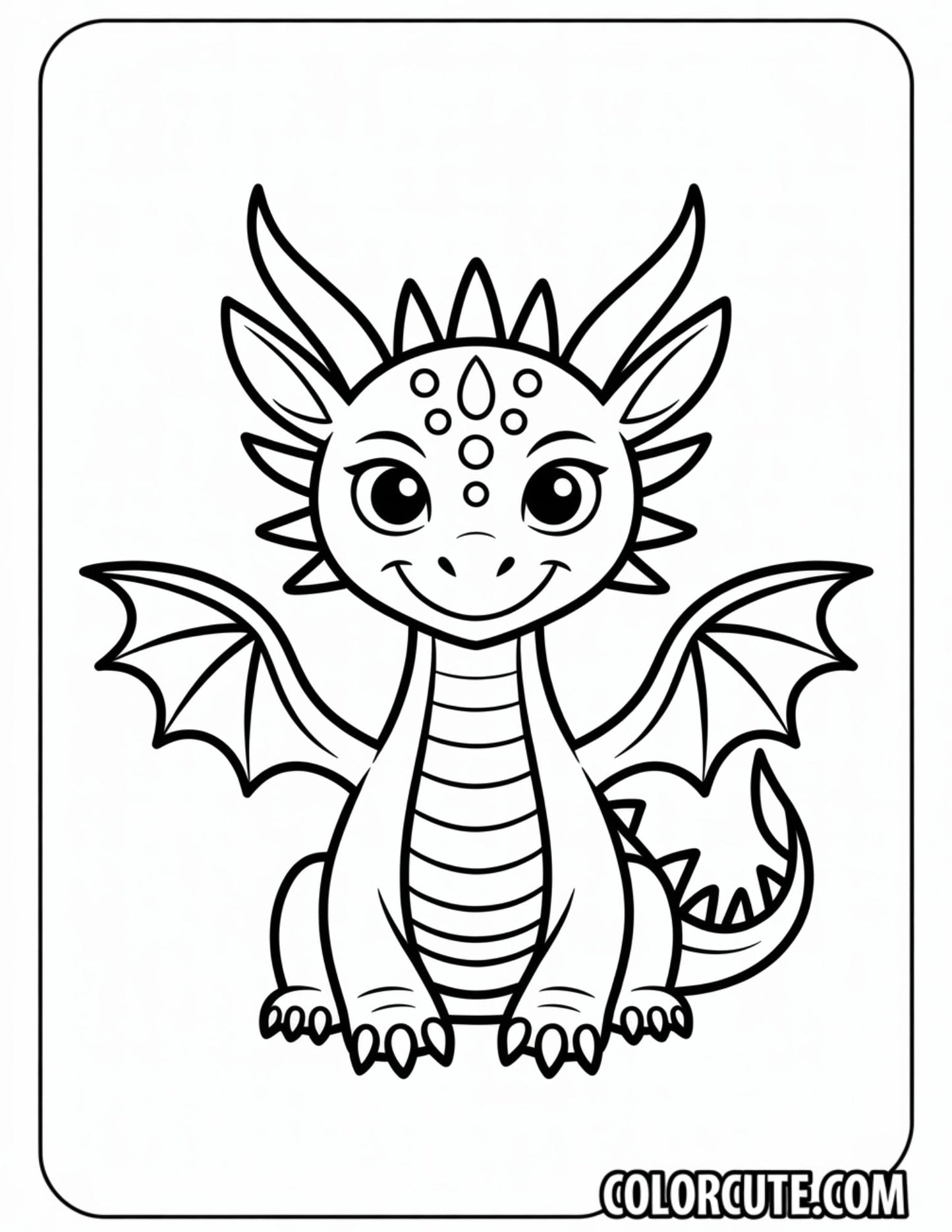 Girl Dragon Coloring Pages | Free PDF Printables