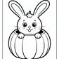 Halloween Bunny Coloring Page | Free PDF Printables