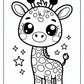 Kawaii Giraffe Coloring Pages | Free PDF Printables