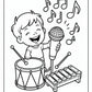Music Preschool Coloring Pages | Free PDF Printables