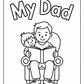 My Dad Coloring Pages | Free PDF Printables