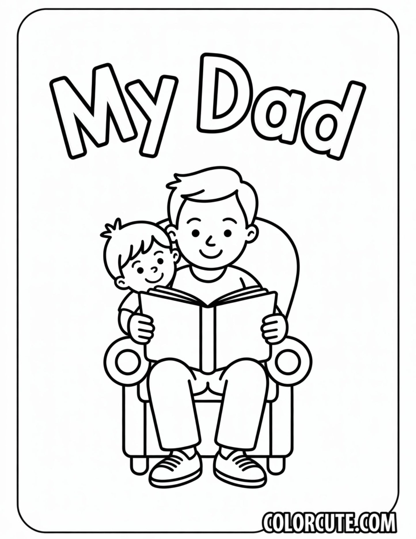 My Dad Coloring Pages | Free PDF Printables