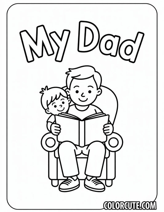My Dad Coloring Pages | Free PDF Printables