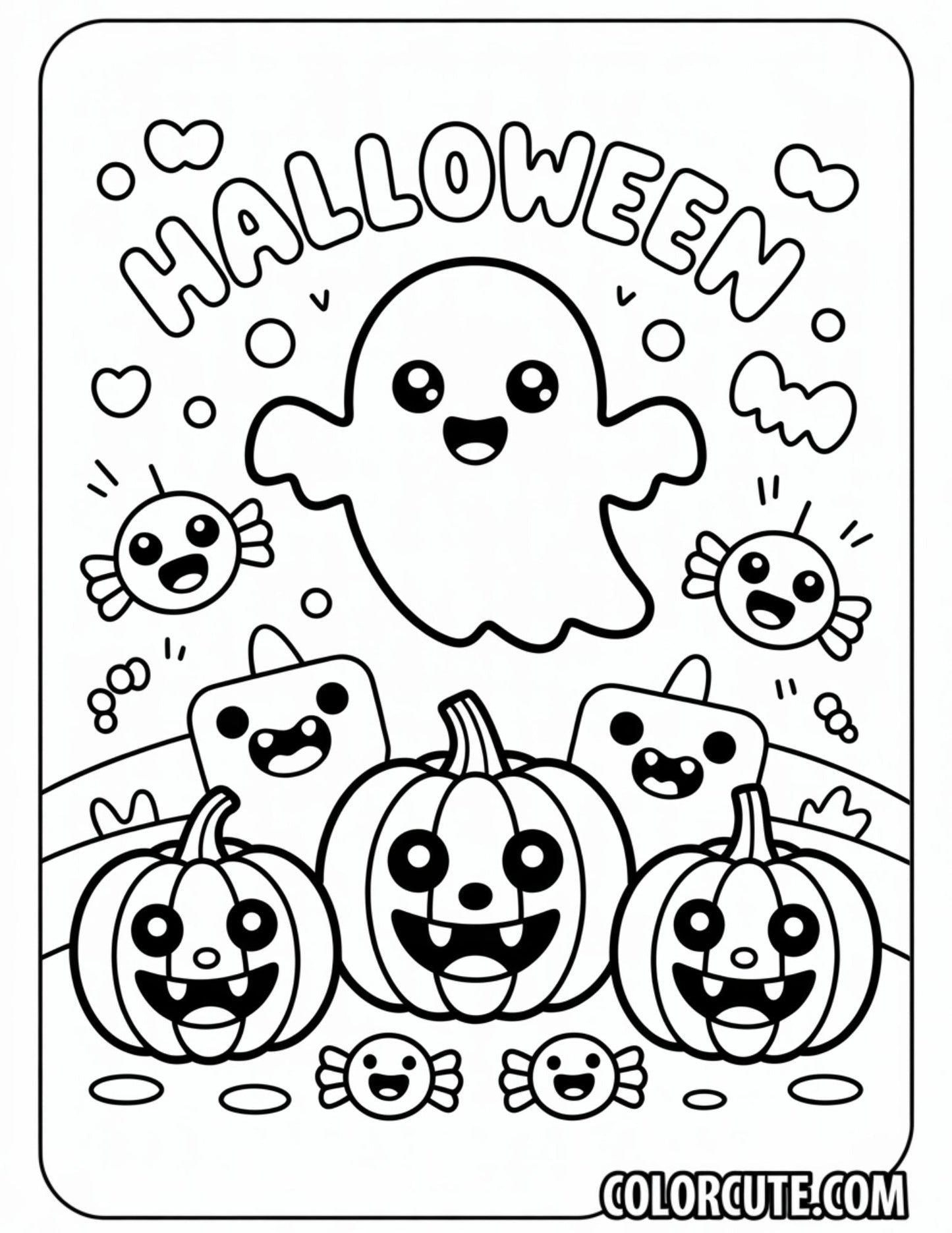 Scary Halloween Coloring Pages | Free PDF Printables