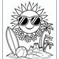 Summer Sun Coloring Page | Free PDF Printables