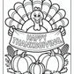Thanksgiving Turkey Coloring Pages | Free PDF Printables