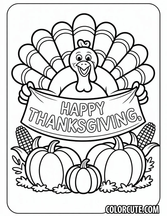 Thanksgiving Turkey Coloring Pages | Free PDF Printables