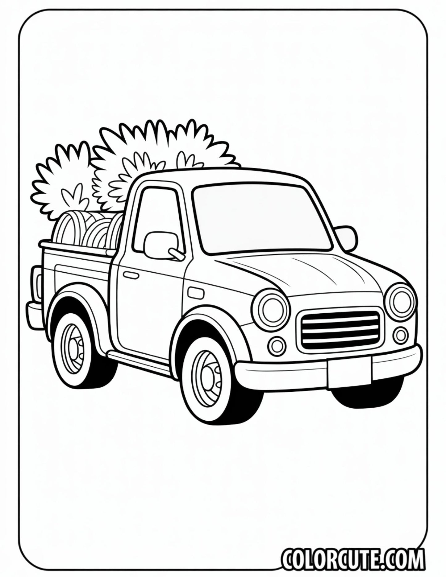 Truck Car Coloring Pages | Free PDF Printables
