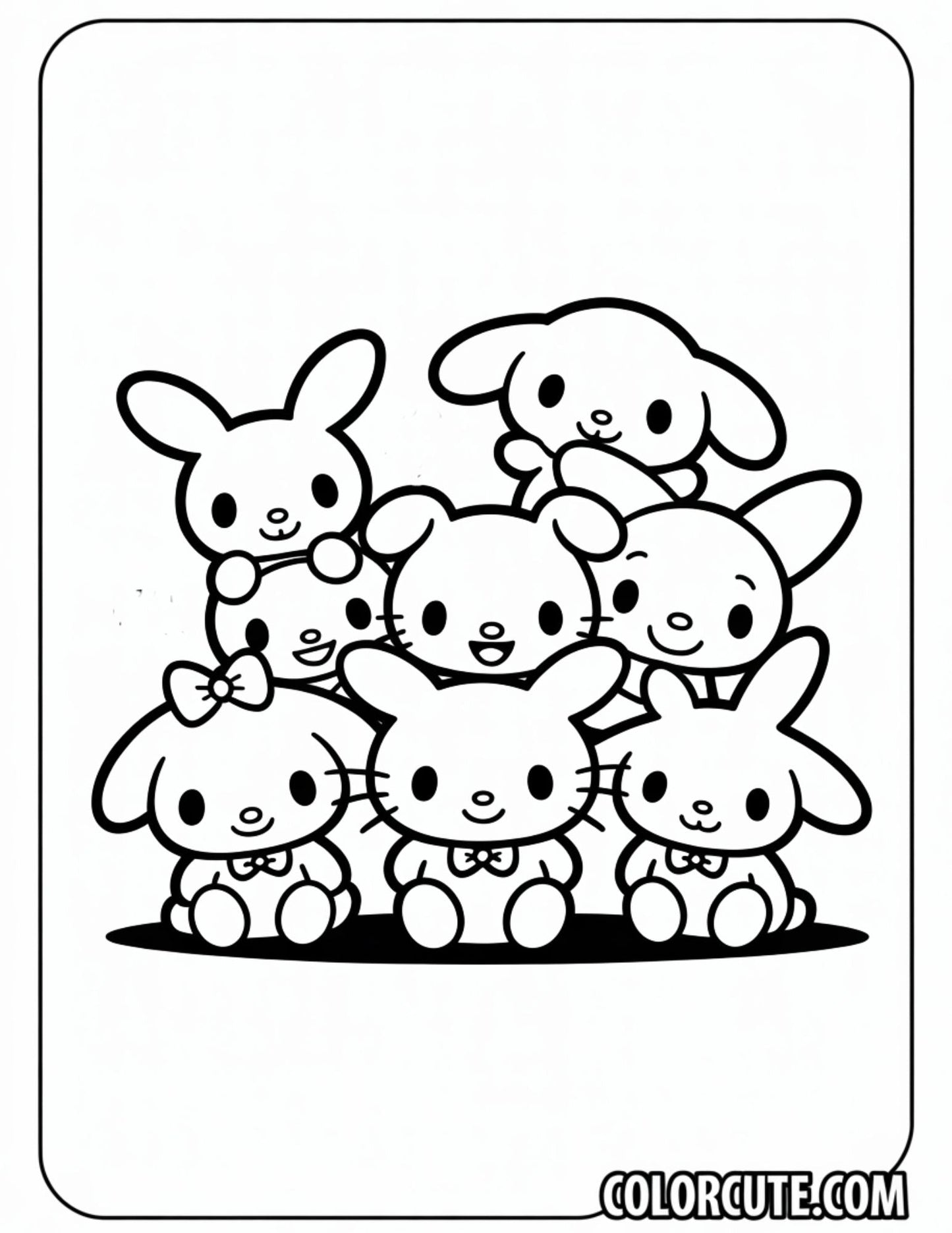 Wonderful Sanrio Kawaii Coloring Pages | Free PDF Printables