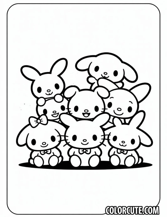 Wonderful Sanrio Kawaii Coloring Pages | Free PDF Printables