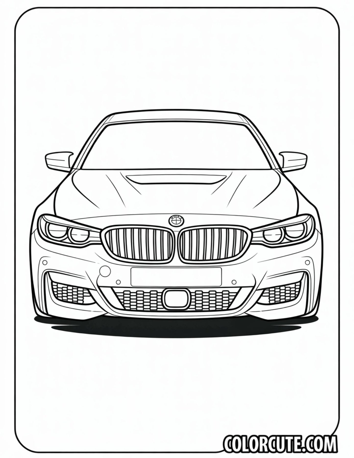 BMW Car Coloring Pages | Free PDF Printables