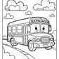 Bus Preschool Coloring Page | Free PDF Printables