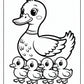 Ducklings Duck Coloring Page | Free PDF Printables
