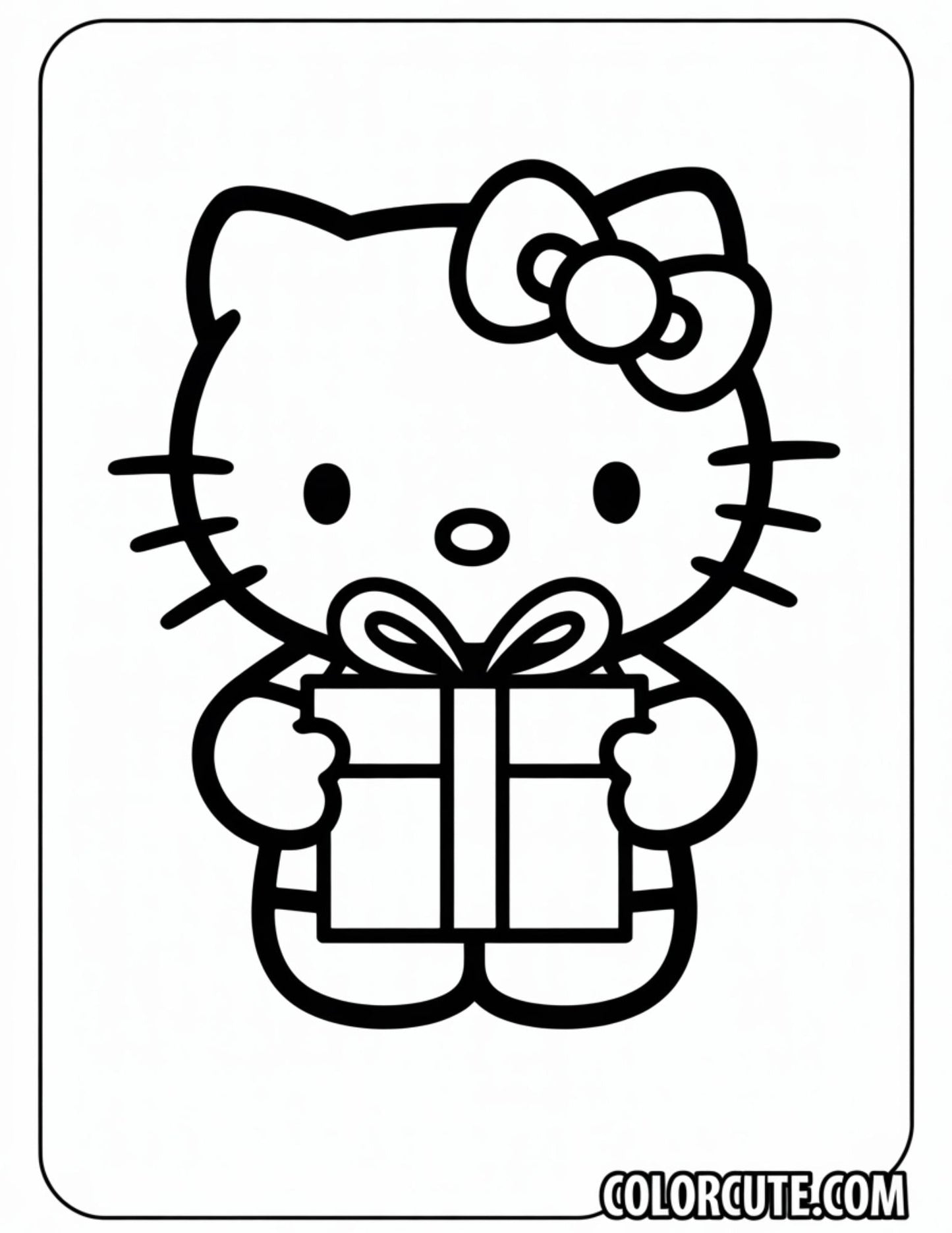 Fun Hello Kitty Valentine Coloring Pages | Free PDF Printables