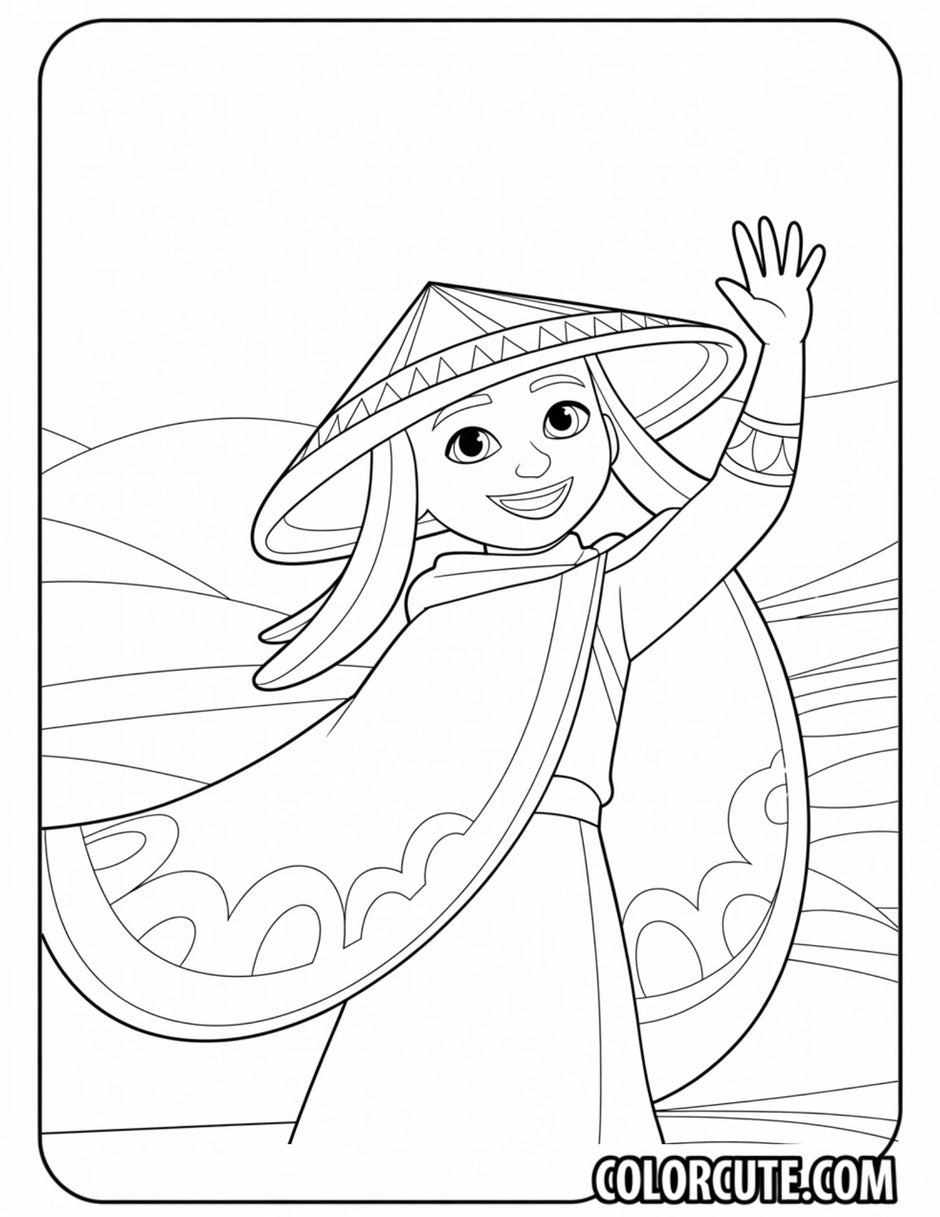 12+ Free Raya Coloring Pages - Disney Princess PDF Printables β Color ...