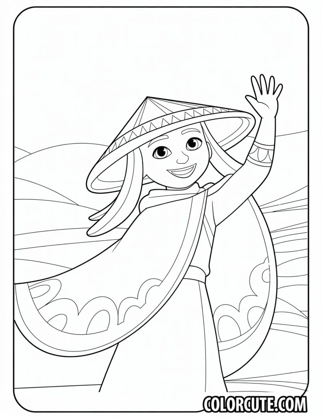 12+ Free Raya Coloring Pages - Disney Princess PDF Printables – Color ...