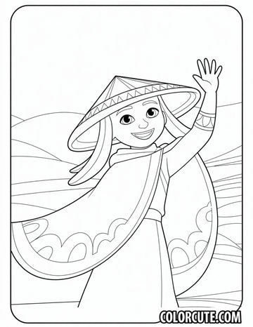 12+ Free Raya Coloring Pages - Disney Princess PDF Printables – Color ...