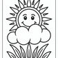 Spring Sunshine Coloring Pages Free PDF Printables