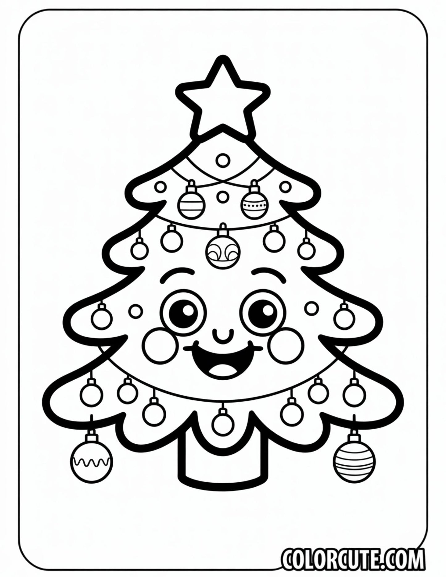Christmas Bold and Easy Coloring Pages | Free PDF Printables