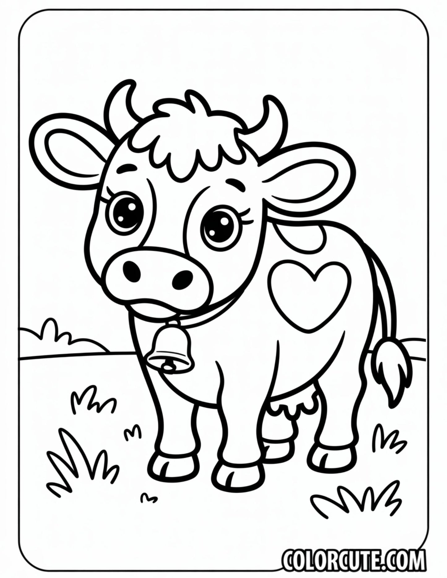 Cute Cow Coloring Pages | Free PDF Printables