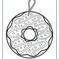 Detailed Donut Coloring Pages Free Printable