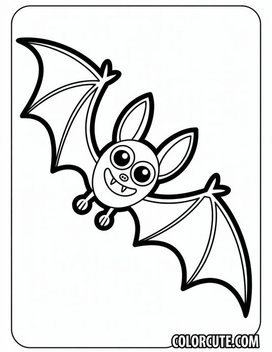 Halloween Bat Coloring Page | Free PDF Printables