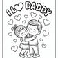 I Love Daddy Coloring Pages | Free PDF Printables