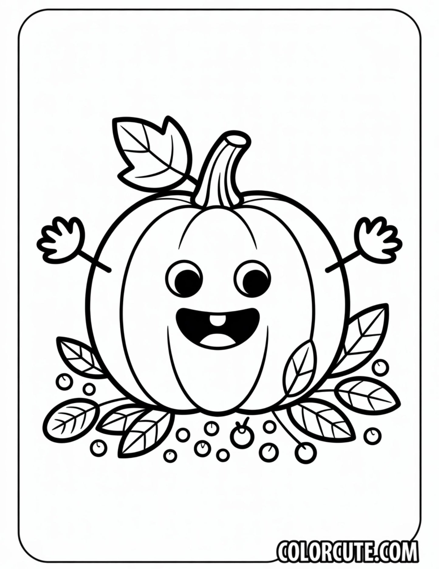 Little Pumpkin Coloring Pages | Free PDF Printables