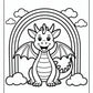 Rainbow Dragon Coloring Pages | Free PDF Printables