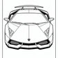 STO Lamborghini Coloring Pages - Free PDF Printables