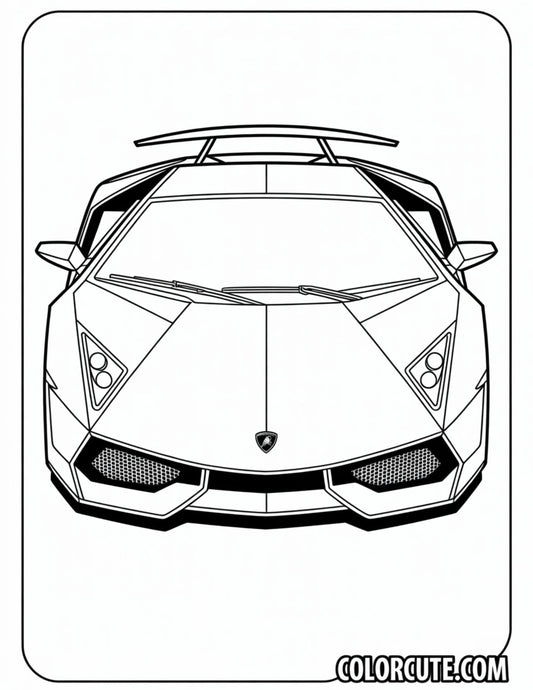 STO Lamborghini Coloring Pages - Free PDF Printables