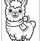 Wonderful Llama Kawaii Coloring Pages | Free PDF Printables