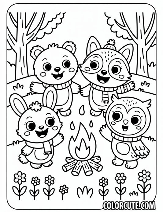 Wyo Cozy Friends Coloring Pages | Free PDF Printables